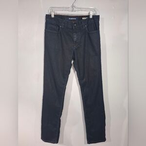 Alberto Pipe Regular Slim Fit Cosy Jeans Mens Sz 32 Black Indigo Casual Grunge